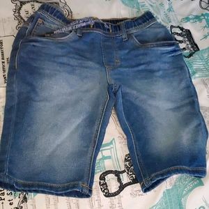 denim boy shorts